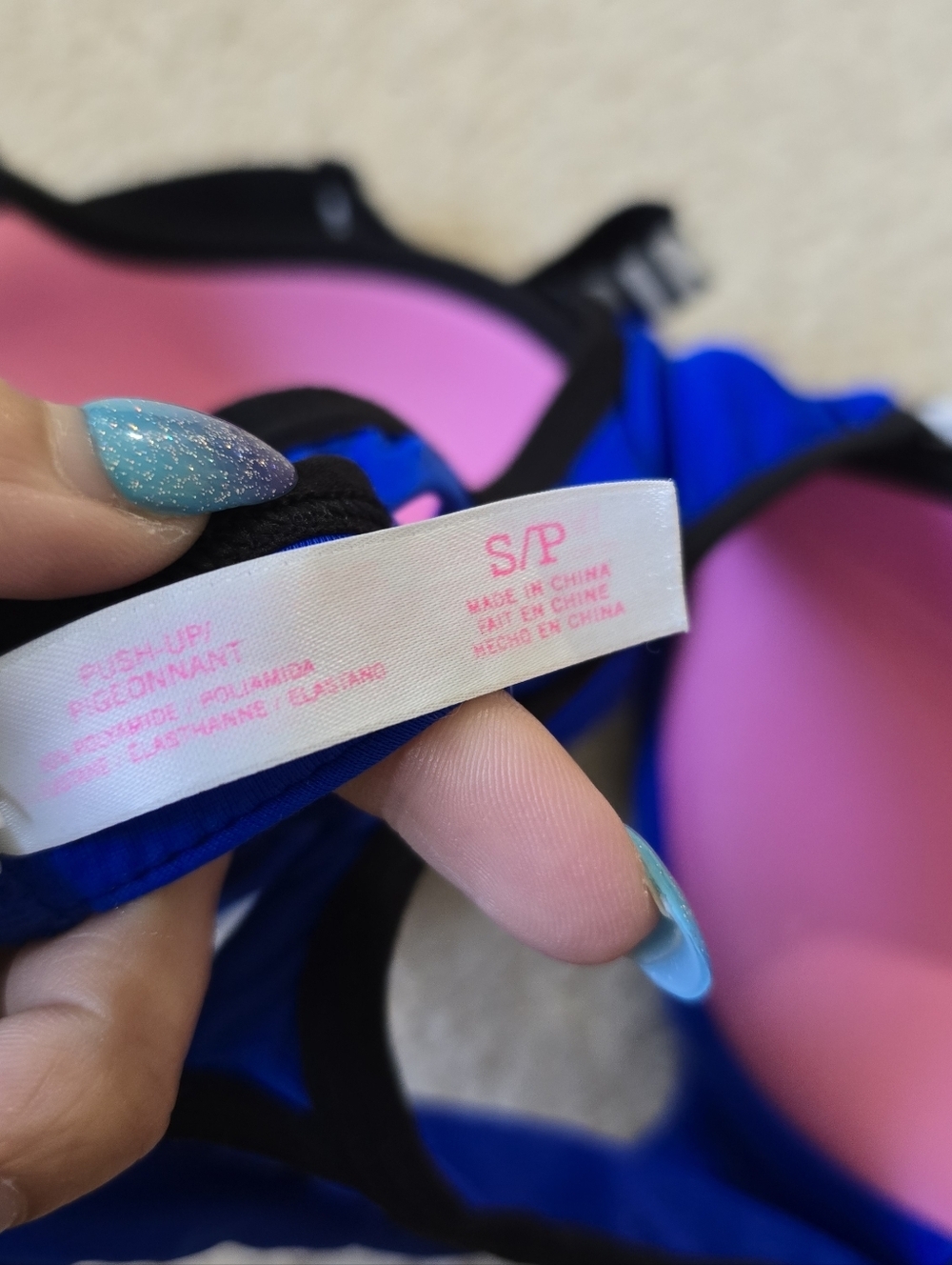 Love Pink Victorias Secret Pushup Bra In Size Small B Cup Adjustable Back - Picture 5 of 6